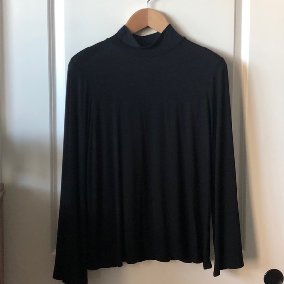 Micheal Stars Black Mock Turtleneck - Picture 2 of 6